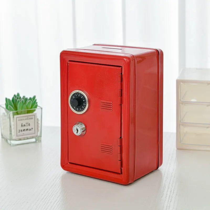 Kids Money Bank with Lock, Mini Metal Safe Box for Cash & Savings, Educational Gift Idea, Wholesale PriceMetal Cash Keeper