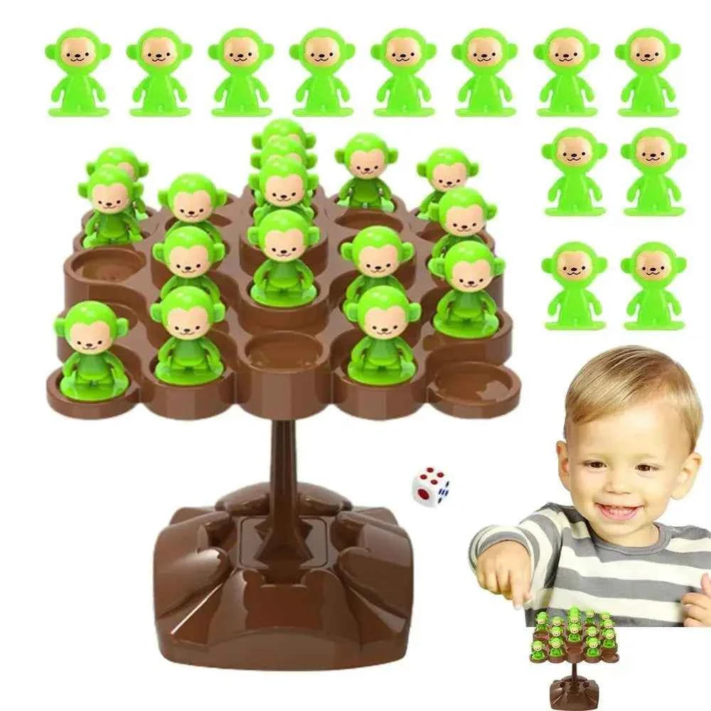 Creative Balancing Tree Toy Digital Monkey Balance Scale Educational Number Board Game Kids Learning Toys Montessori Math Toy