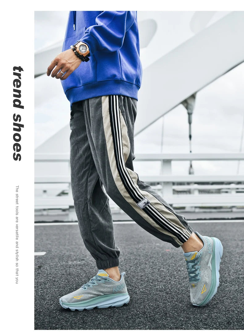 Marathon Sports Running Shoes Men Breathable Lightweight Sneakers Comfortable Athletic Nonskid Leisure Outdoor Sneakers for Men