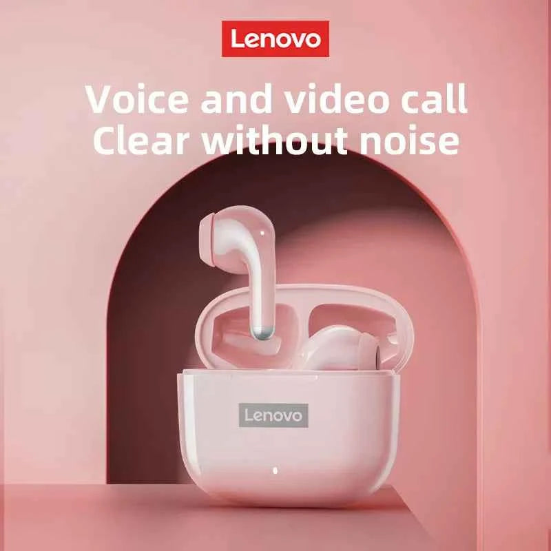 New Lenovo LP40 Pro Bluetooth V5.3 Earphones Punchy Bass Sound Headset Full Compatible Low Latency Game Sports Music Headphones