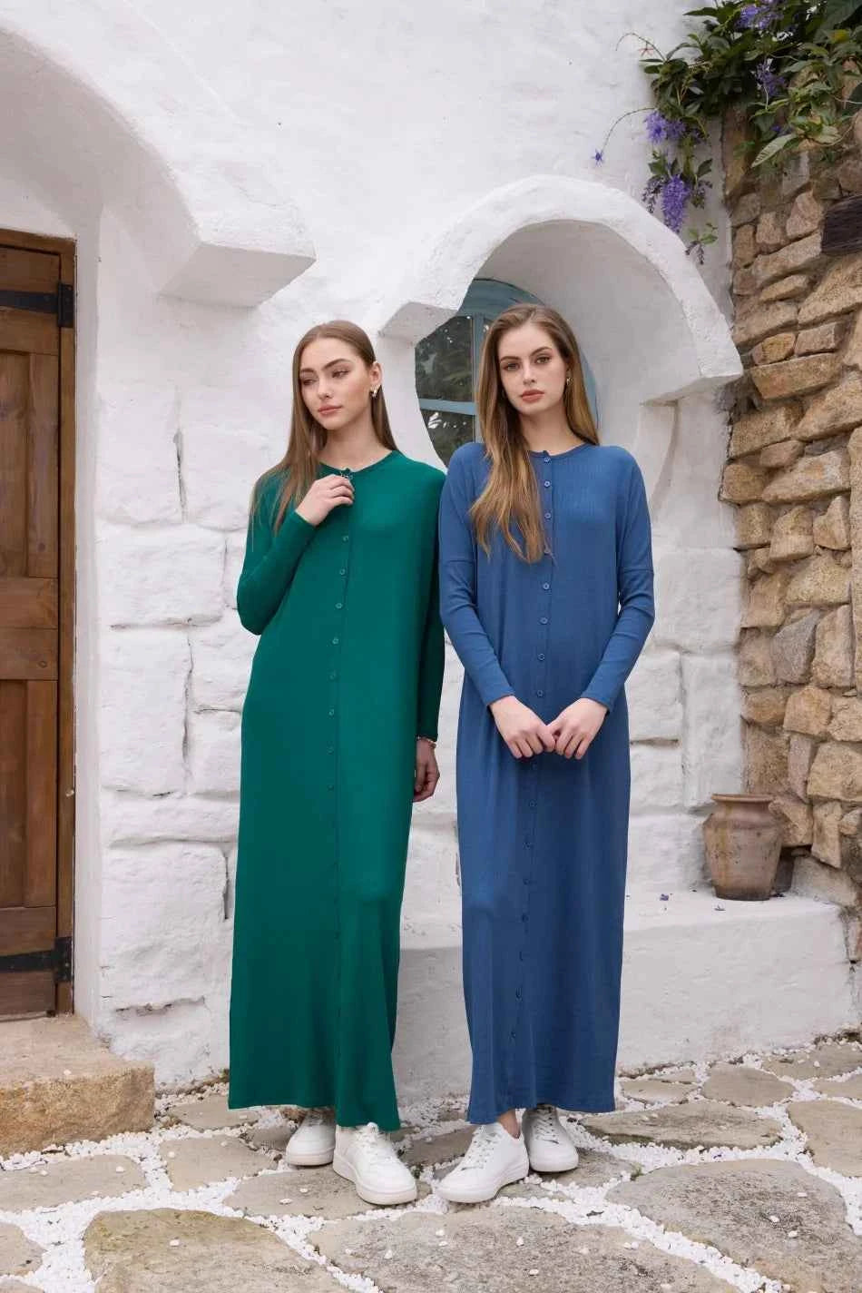AS SS26 summer loose style button dress comfortable ribbing fabric dress o-neck lady clothes