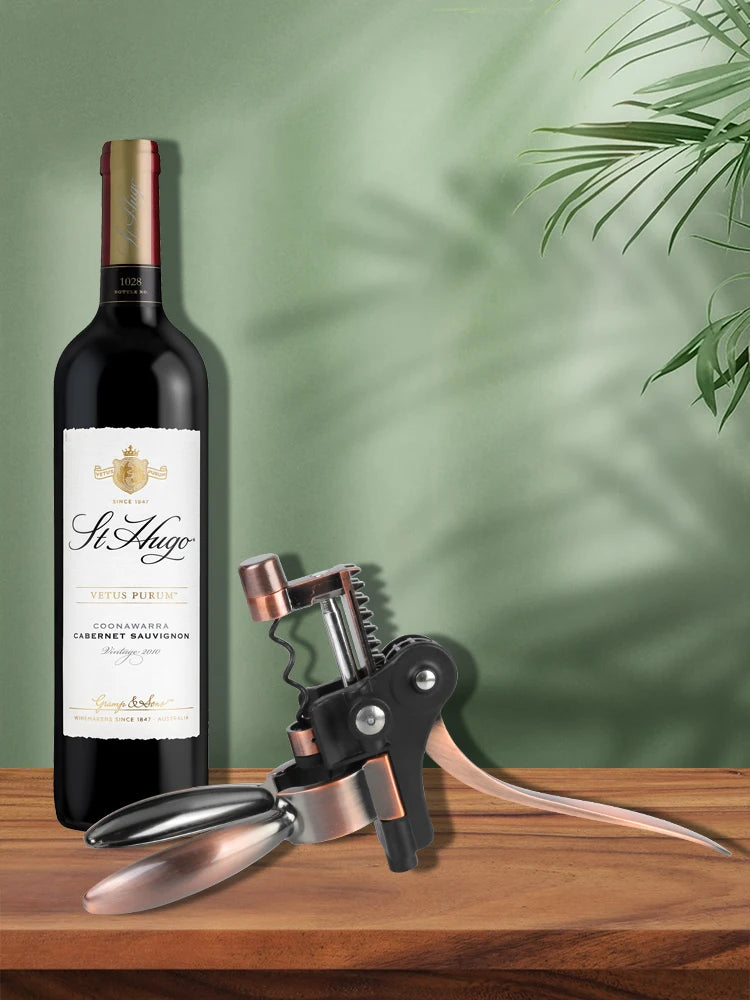 Bar Lever Corkscrew Zinc Alloy Barware Rabbit-Shaped Wine Opener Bottle Opener