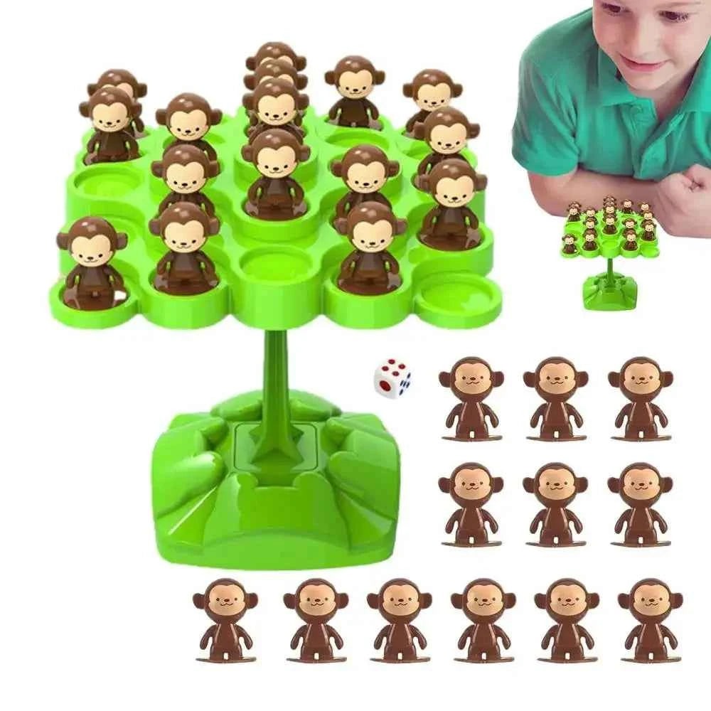 Creative Balancing Tree Toy Digital Monkey Balance Scale Educational Number Board Game Kids Learning Toys Montessori Math Toy