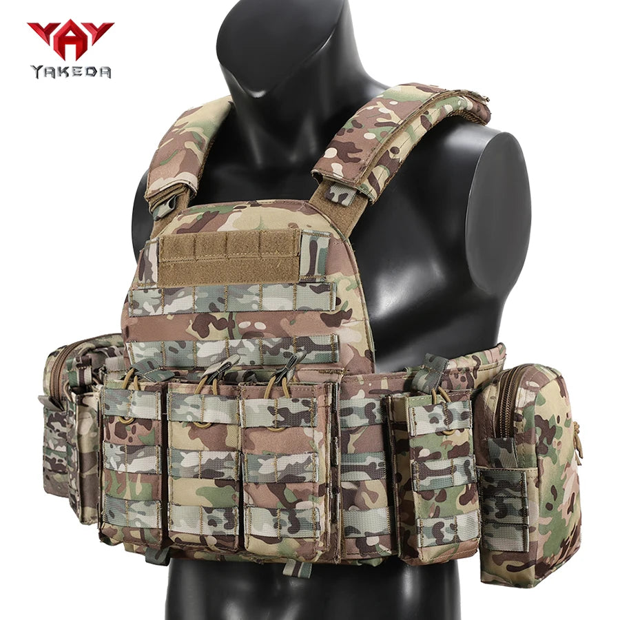 YAKEDA Quick disassembly training vest, detachable and expandable, comfortable, breathable, wear-resistant and tear resistant