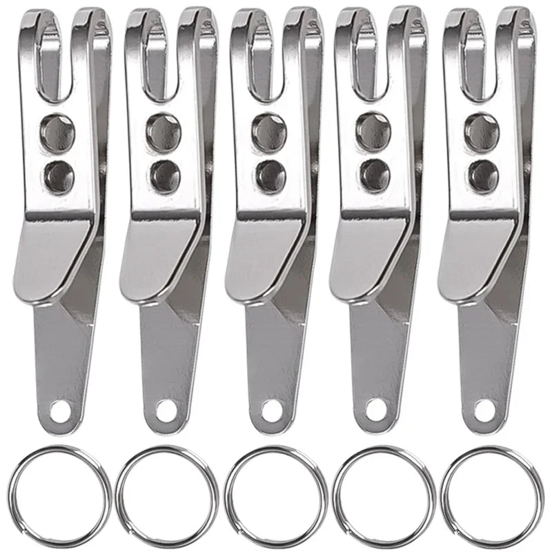 5/1Pcs Mini Zinc Alloy Ring Carabiner EDC Bag Suspension Clip with Key Outdoor Quicklink Tool Keychain Camping Accessories