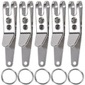 5/1Pcs Mini Zinc Alloy Ring Carabiner EDC Bag Suspension Clip with Key Outdoor Quicklink Tool Keychain Camping Accessories