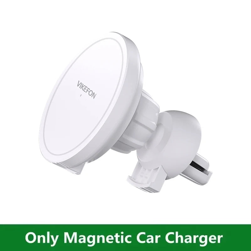 30W Magnetic Car Mobile Phone Holder Stand Wireless Charger For iPhone 15 14 13 12 Pro Max Mini Air Vent Fast Car Charging Stand