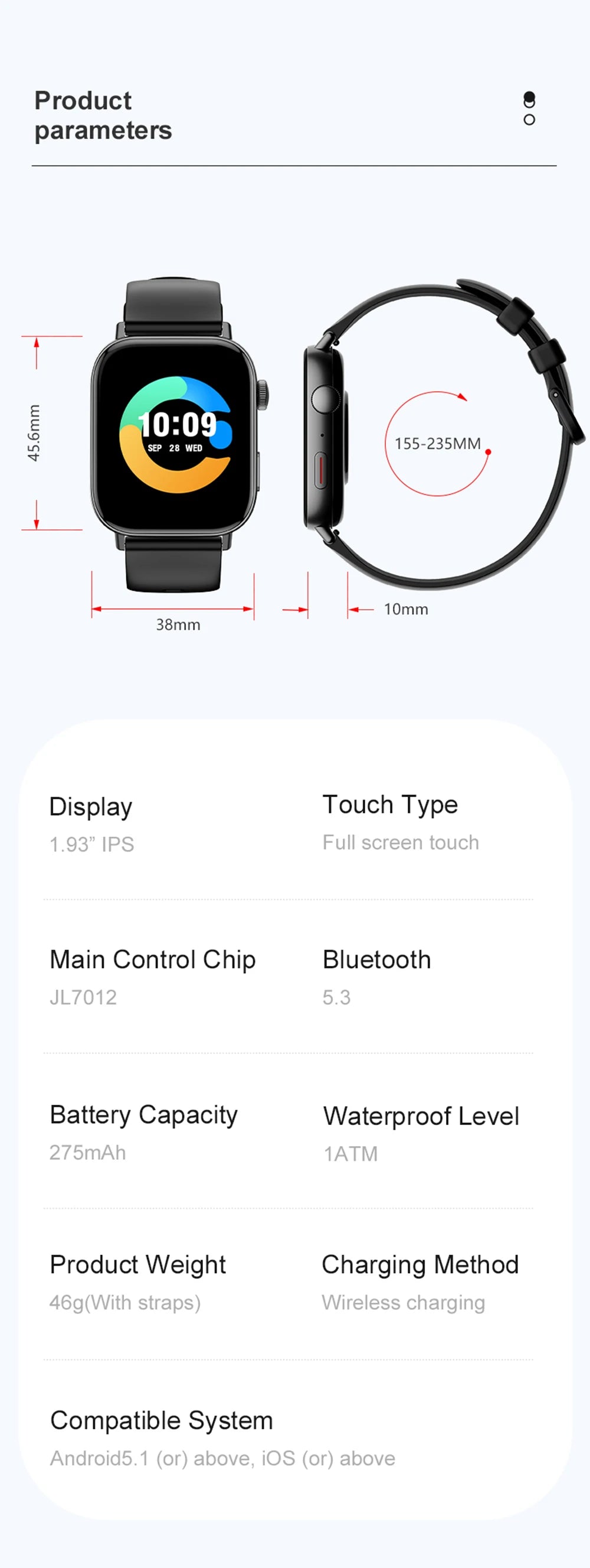 COLMI C8 Max Smart Watch for Men And Women with Voice Calling Feature 1.93" Large HD Color Display Health & Fitness Tracker