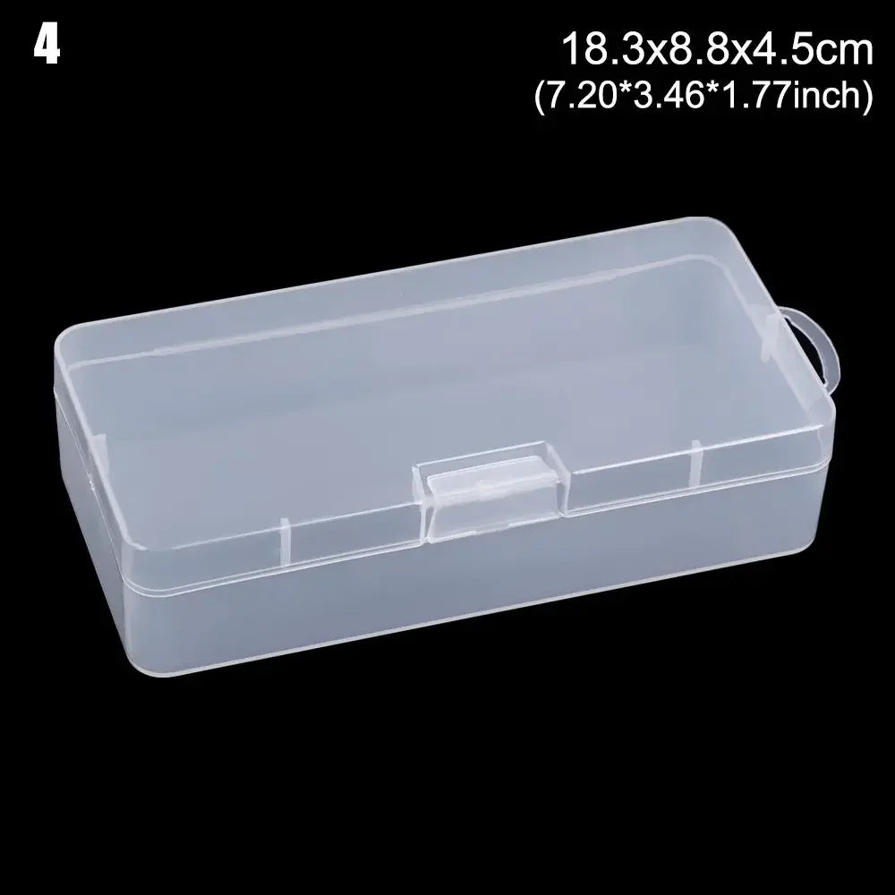 Plastic Box Transparent Jewelry Organizer Sample Box Small Tool Storage Box Nail Enhancement Tool Box Mobile Phone Repair Case