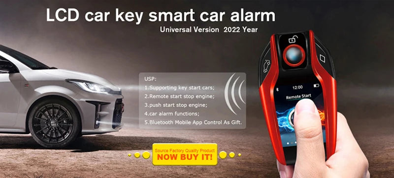 Auto Car One Start Stop Engine System with Remote Control Car PKE Keyless Entry Start System Open Trunk for 12V SUV Autostart
