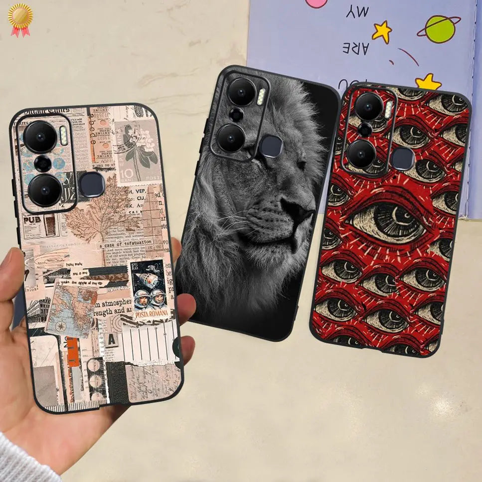 For Infinix Hot 20 Play 20i 4G Case Cute Astronaut Clear TPU Silicone Bumper Cover For Infinix Hot 20 Play 20i Phone Case Funda