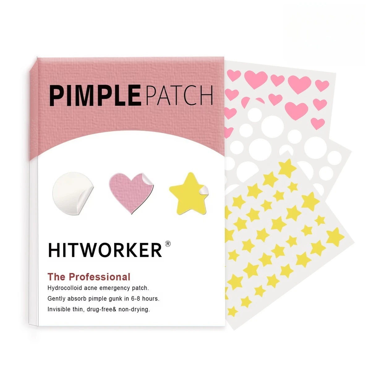 112pcs Color Colorful Star Pimple Patches – Cute Invisible Acne Stickers