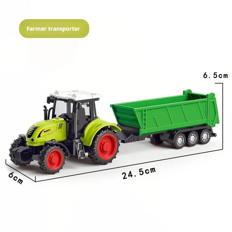 1pcs Simulation Farm Vehicles Mini Car Model Engineering Car Model Tractor Engineering Car Tractor Toys Model for Kids Gift