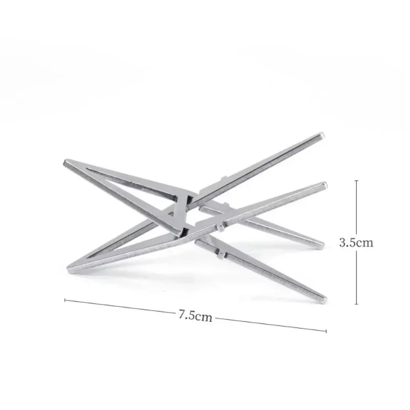  Alcohol Stove Pot Stand Portable Water Kettle Holder Detachable Four-corner Kettle Bracket Outdoor Camping Accessories Tool