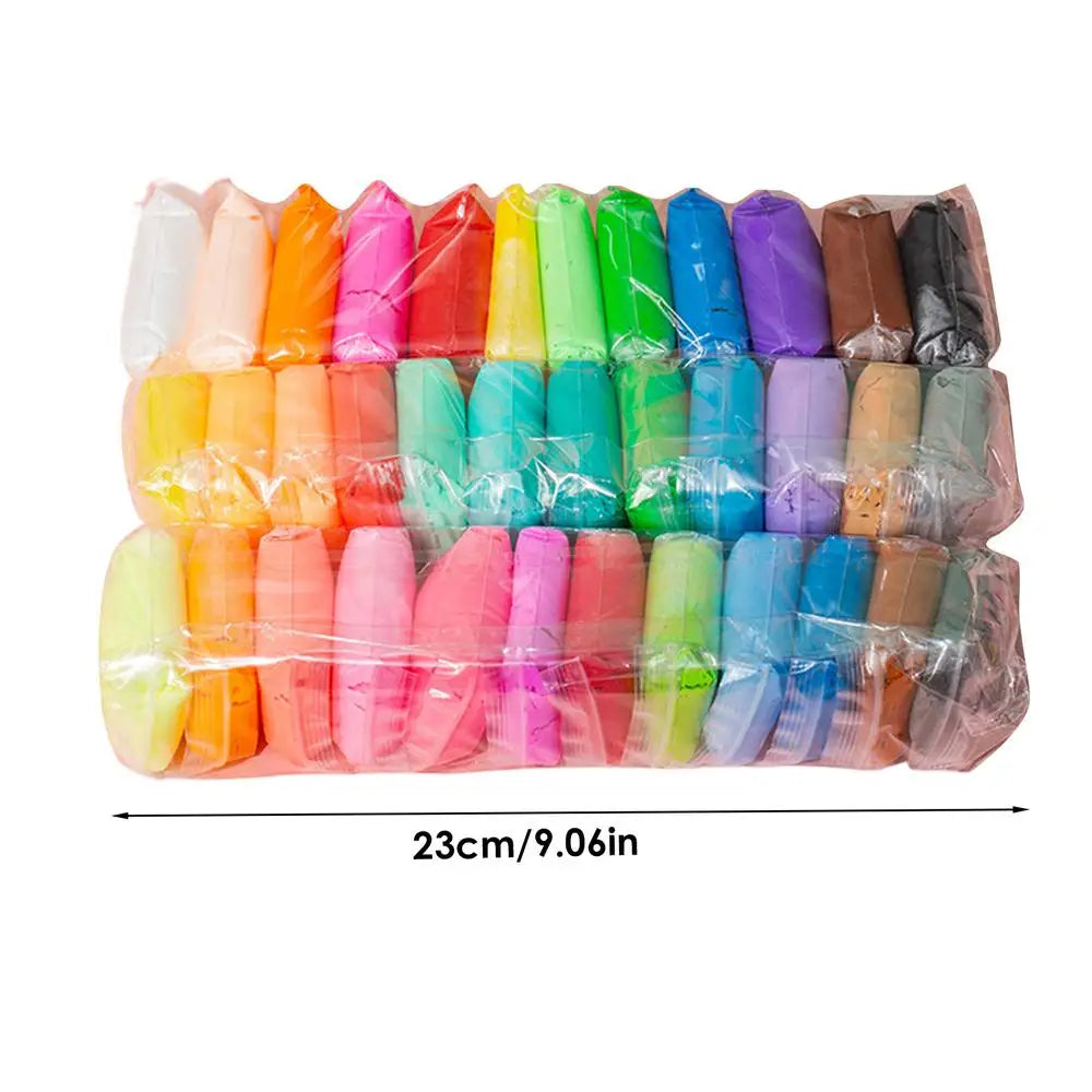 Kids Modelling Clay Set Super Light Clay Air Dry Polymer Modelling Clay Children Air Dry Clay Craft Kit For Home School Learning