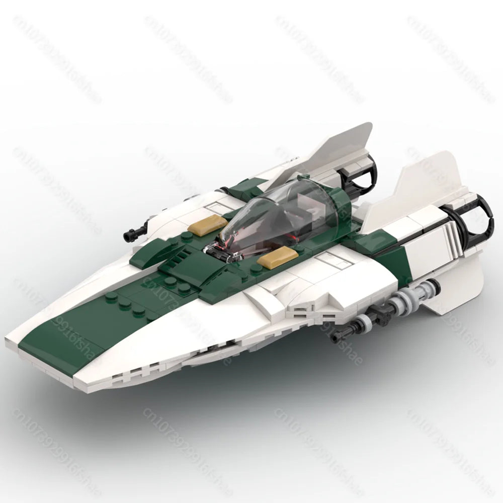 NEW star battle Movie MOC A-wing space fighter Model DIY creative ideas Christmas Child Toy Assembly Puzzle birthday Gift