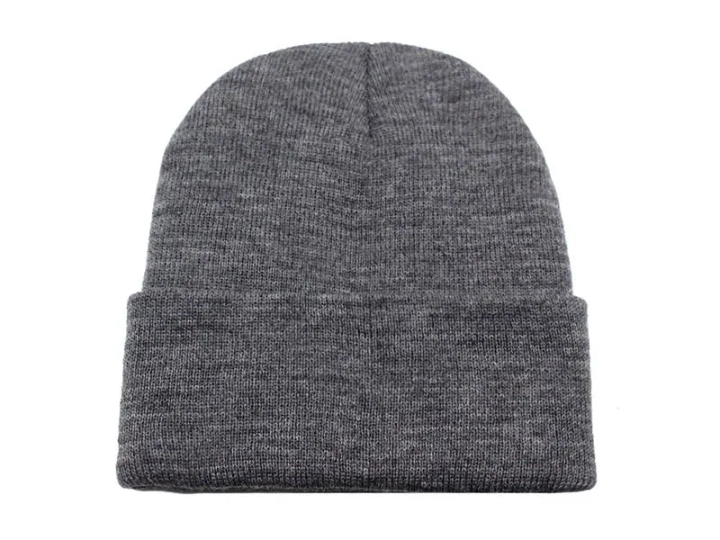 Solid Beanies Hat Women's Knitted Hats For Men Cap Autumn Ski Mask Female Bonnet Skull Skullies Knit Women Winter Beanie Hat Cap