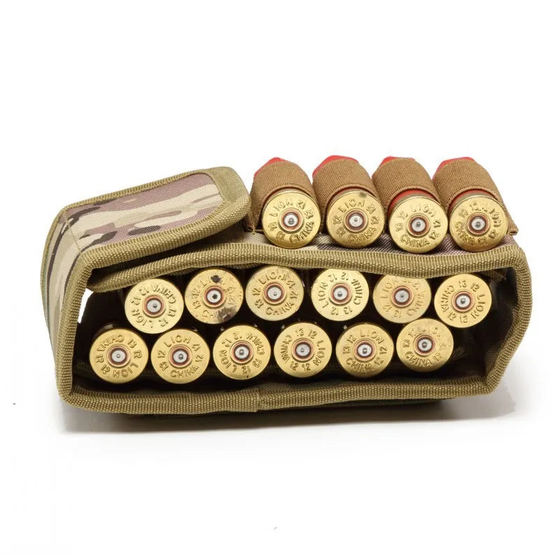 Hunting 16 Rounds Shotgun Storage Bag Molle Magazine Pouch Outdoor Shotgun Cartridges Bullet Mag Holder Accessory Bag