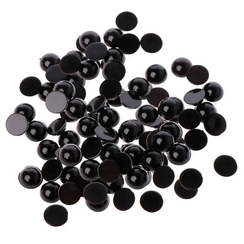 100 Pcs Black Plastic Safety Eyes For Bears Needle Felting Animals Puppet Crafts making Kids DIY Plush toy Dolls Accessories