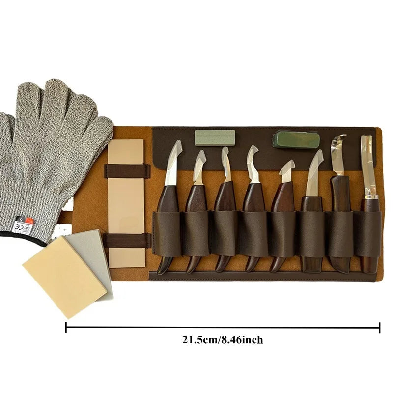 Wood Carving Tools Professional 15PCS Wood Carving Tools Hand Carving Knife Set Multifunctional Carpentry Wood Tools