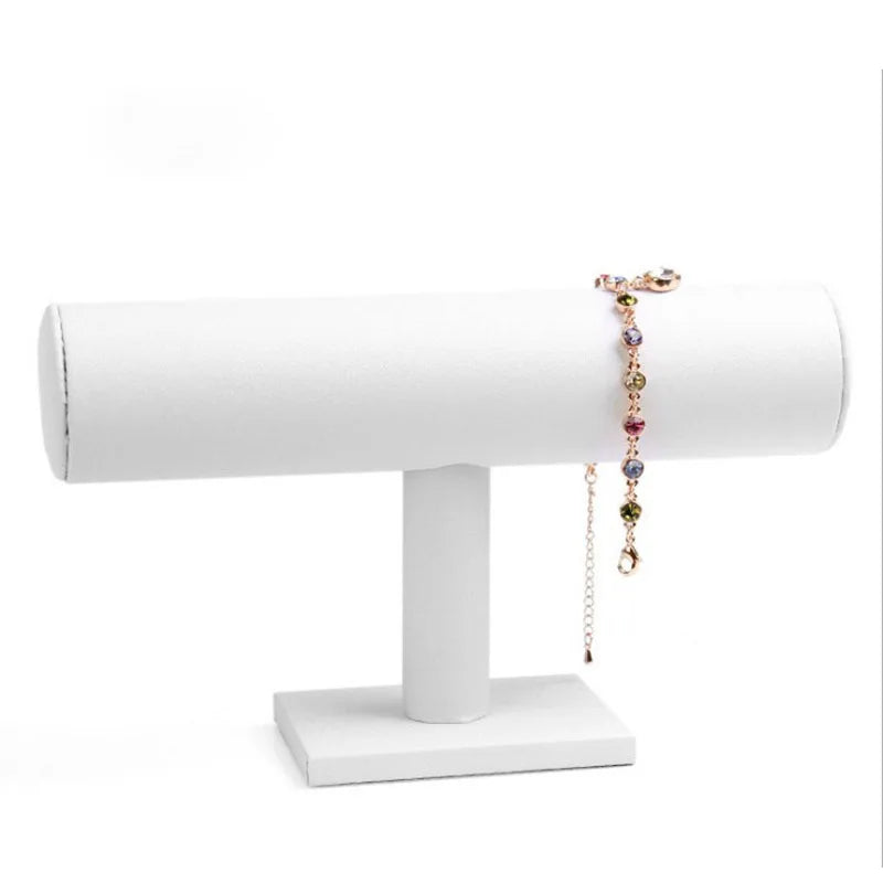 6 Colors Upright Velvet Bracelet Chain Watch Upright Display Rack Jewelry Organizer Hard Jewelry Display Stand Holder