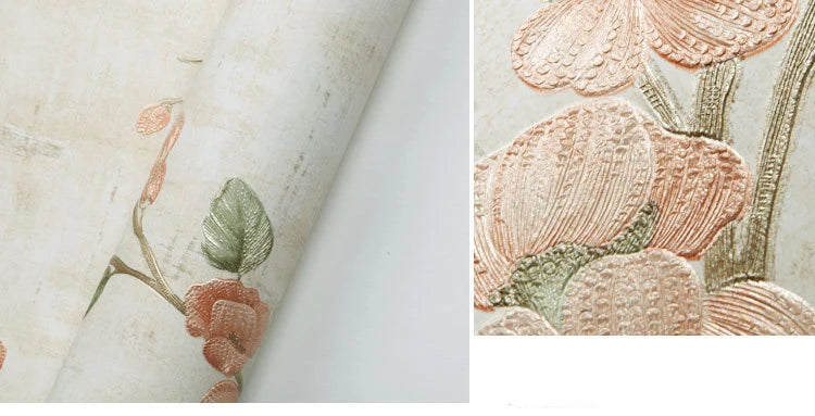 Home Improvement Wall Painting Wallpaper Contact Paper Bedroom Living Room 3D Floral Wall Papers home decor papel de parede