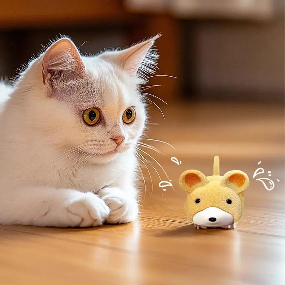 Interactive Cat Toys for Indoor Cats Cat Mouse Toy Electric Vibration Mouse Automatic Moving Kitten Toys Home