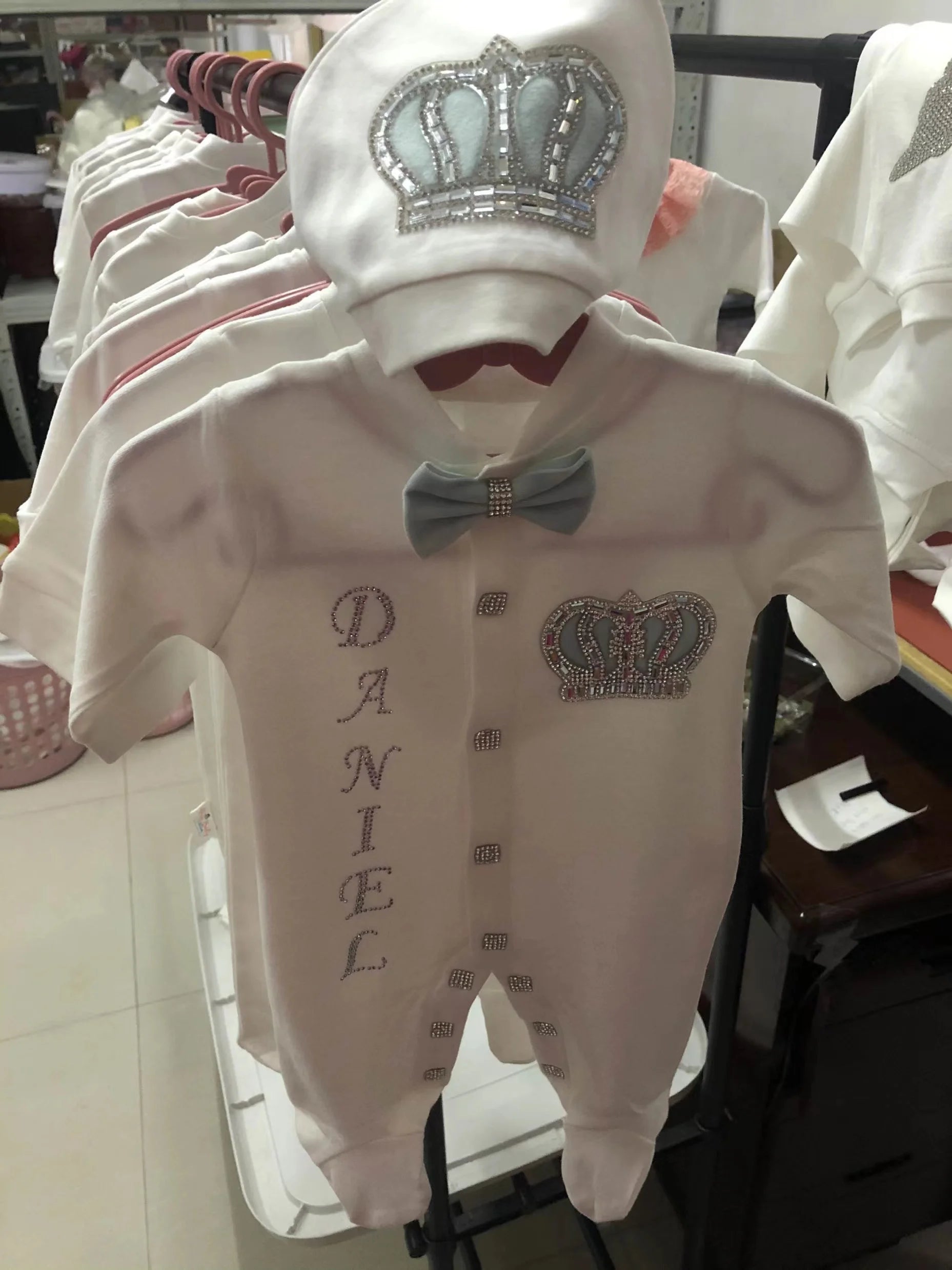 5pcs Newborn Baby Nursery Kids Outfit Clothing Cotton Infant Care Wrapped Baby Products Pants Mittens Receiving Blanket