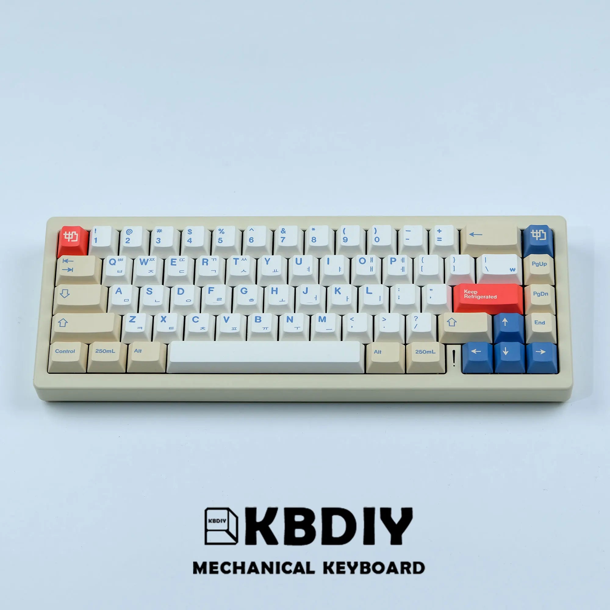 KBDiy 135 Keys/Set GMK Soymilk PBT Keycaps Cherry Profile MX Switch Korean Keycap for Mechanical Gaming Keyboard Custom Key Caps