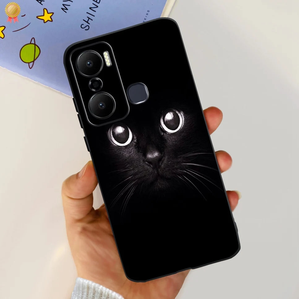 For Infinix Hot 20 Play 20i 4G Case Cute Astronaut Clear TPU Silicone Bumper Cover For Infinix Hot 20 Play 20i Phone Case Funda