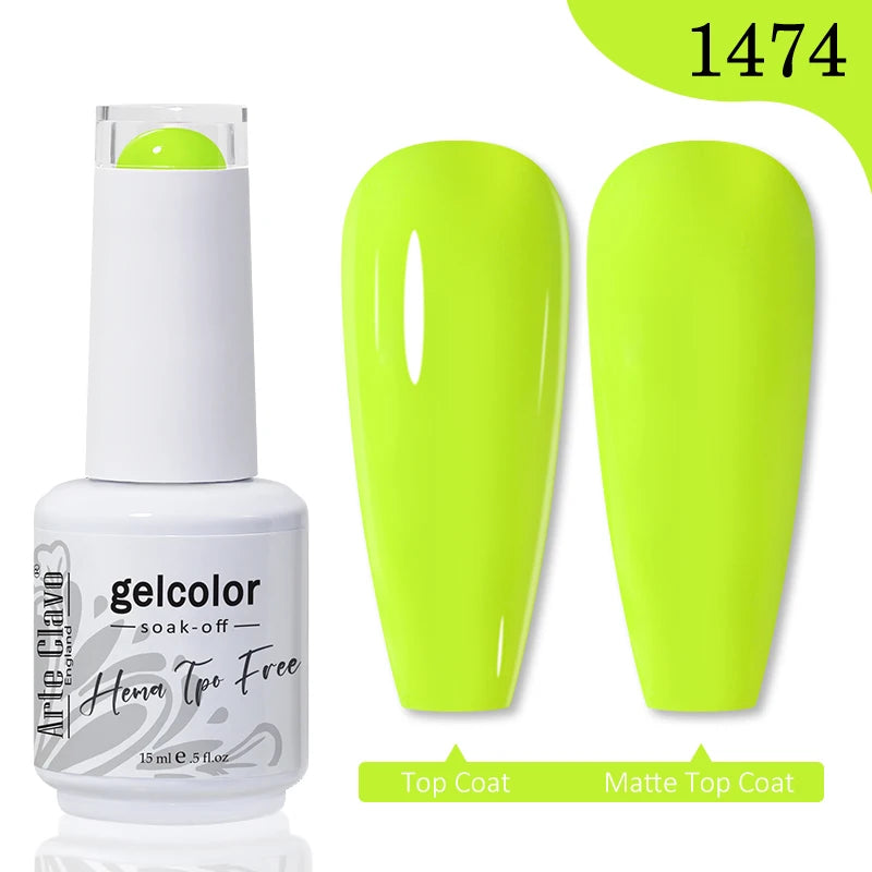 Arte Clavo TPO HEMA FREE Top Quality Discount Price 131 Colors Nail Gel Polish New Formula Nail Gel 15ml Bottle UV Gel Varnish