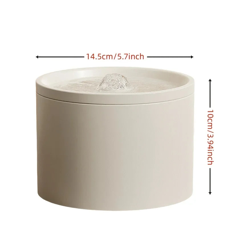 Ceramic Cat Water Dispenser Bowl – Automatic Flow Design