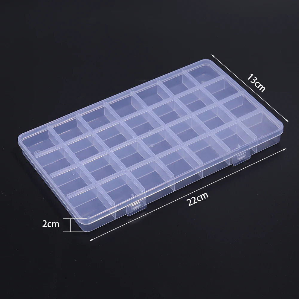 1pcs Transparent Plastic Storage Box Multifunctional Jewelry Box For Jewelry Organizer Storage Small Item Supplies Container Box