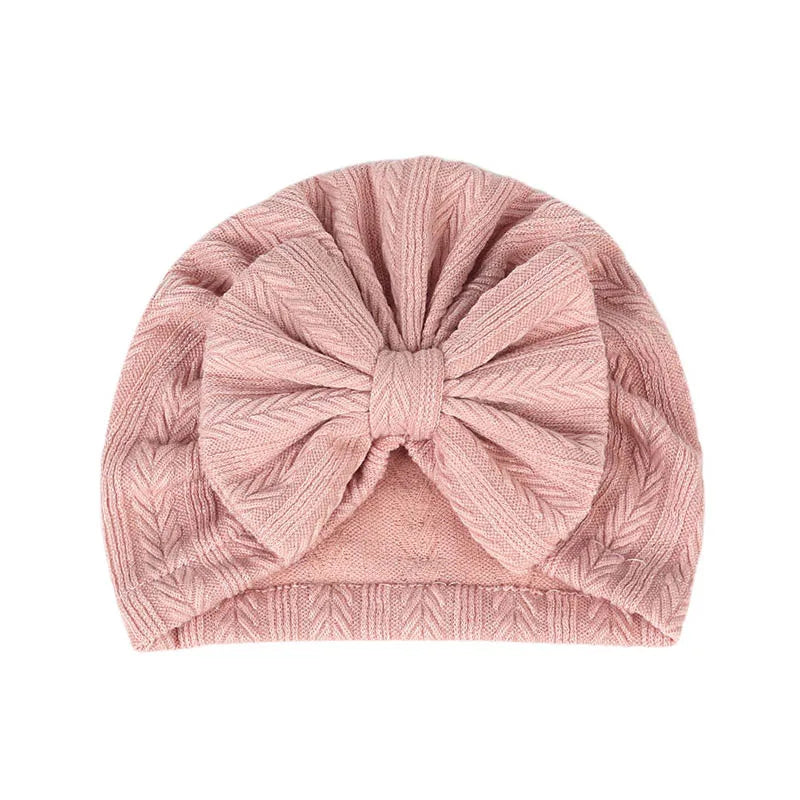 New Baby Hat For Newborn Infant Bows Turban Cap Autumn Winter Soft Baby Girl Bonnet Beanie Headwraps