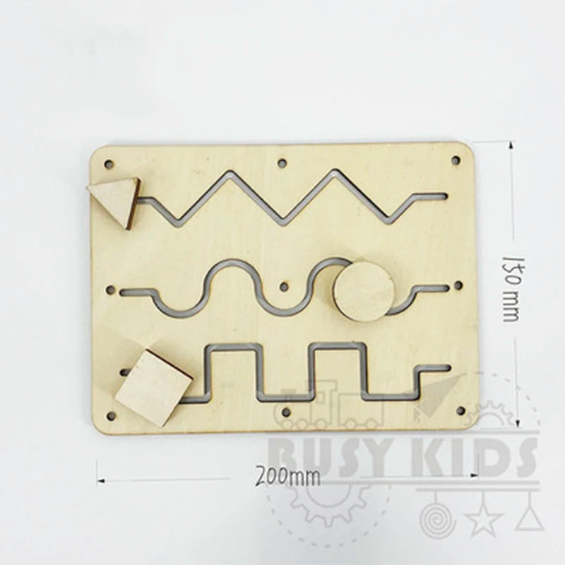 Kids Busy Board DIY Accessories Baby Activity Fine Motor Skills Learning Games Montessori Sensory Toys Early Education Busyboard