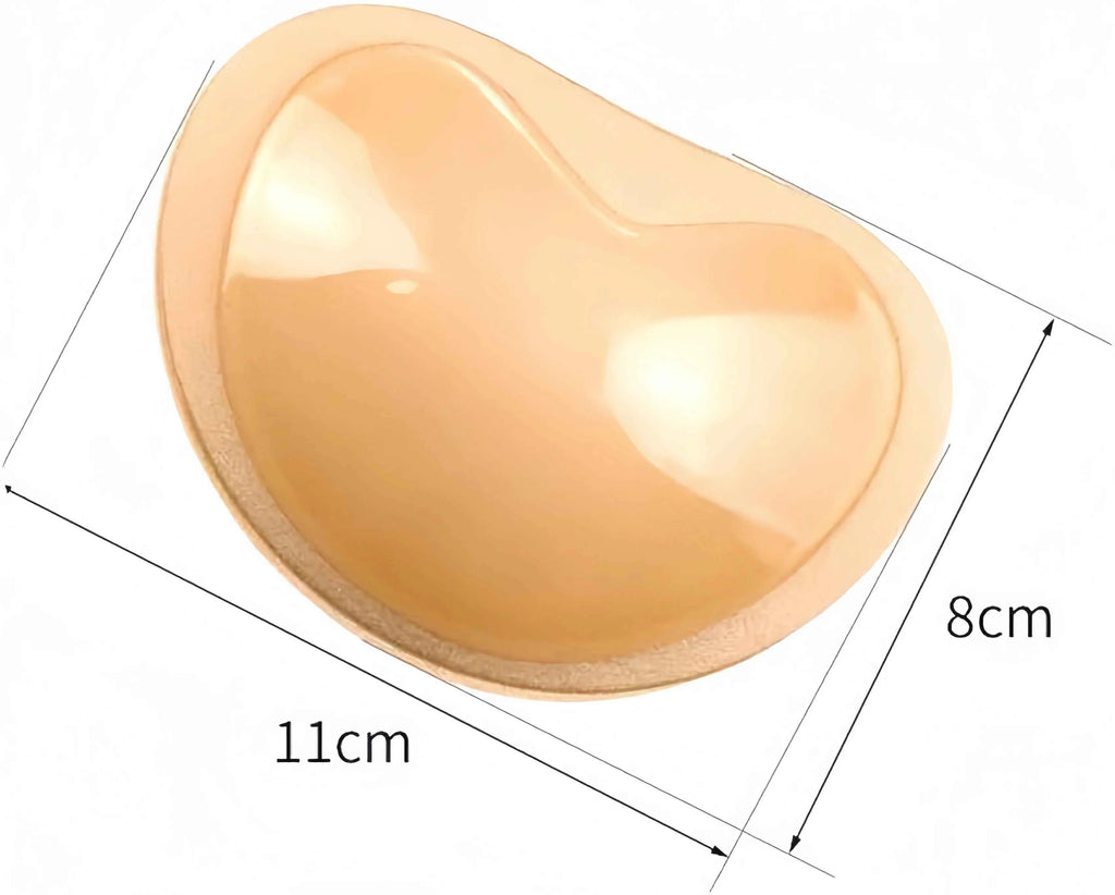 Bikini swimsuit chest pad insert, transparent, invisible, thick, cute silicone chest pad, waterproof, sweat proof