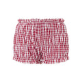 Xingqing Red and White Plaid Shorts y2k Clothes Women Elastic Waist Ruffles Cake Shorts Bottoming Sweet Girl Lolita Pettipants