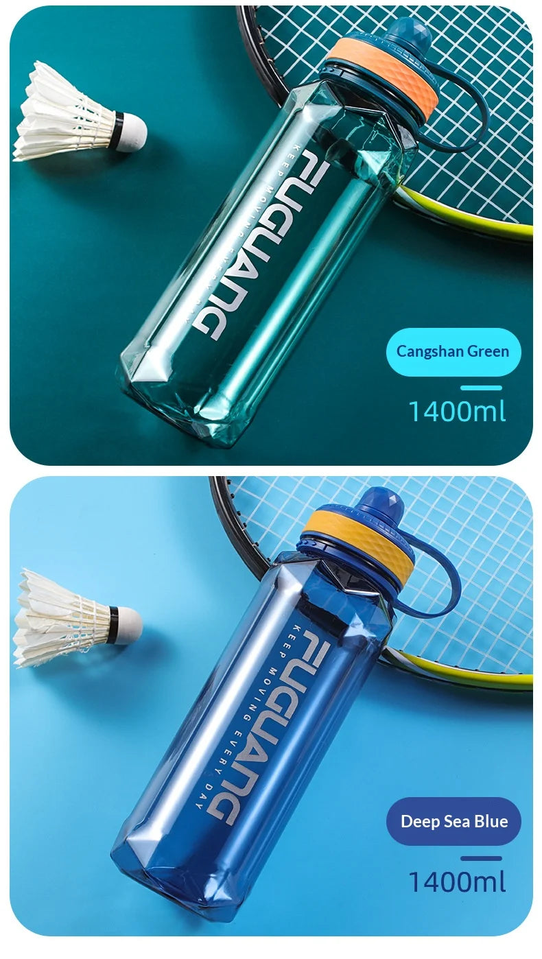 Large-capacity Sports Water Bottle Made of PC Material with Leak-proof Design Suitable for Use in Fitness Venues and Outdoors