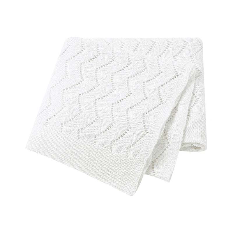 Baby Blanket Super Soft knitted Newborn Stroller Bed Sleeping Cover Toddler Infant Bedding Muslin Swaddle Wrapper 100*80CM Plaid