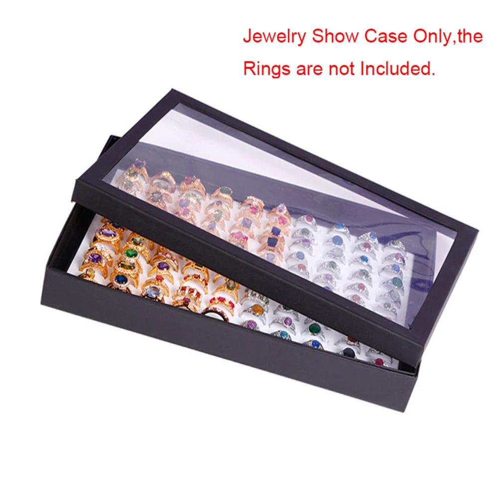 100 Slots Rings Display Stand Storage Box  Ring Box Jewelry Organizer Holder Show Case Casket #228405