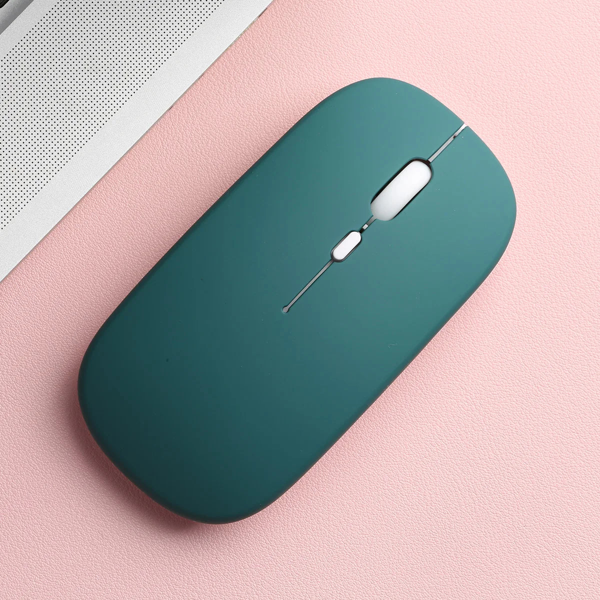 Matte-Deep Green Color Wireless Bluetooth Mouse For Laptop, Tablet & Phone