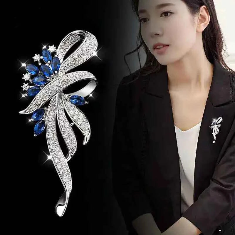 1PC Women's Fashion Trendy Charm Brooch Jewelry Chest Flower Accessories Suitable for Date, Party, Festival Gifts-2813