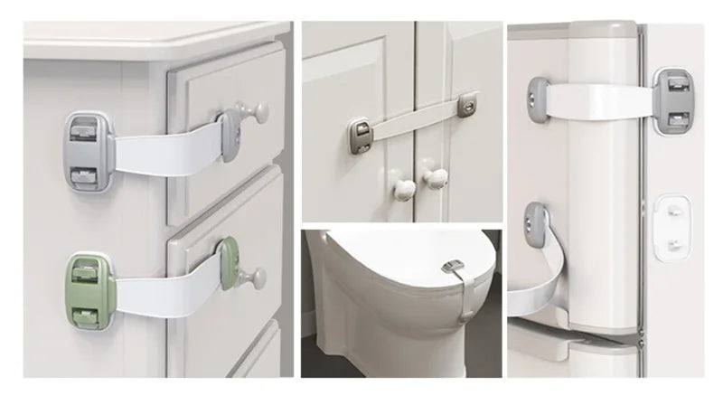 Child Safety Cabinet Lock Rotate 360 degrees Baby Security Protection Drawer Door Cabinet Lock Kids Safety Door Safety Lock