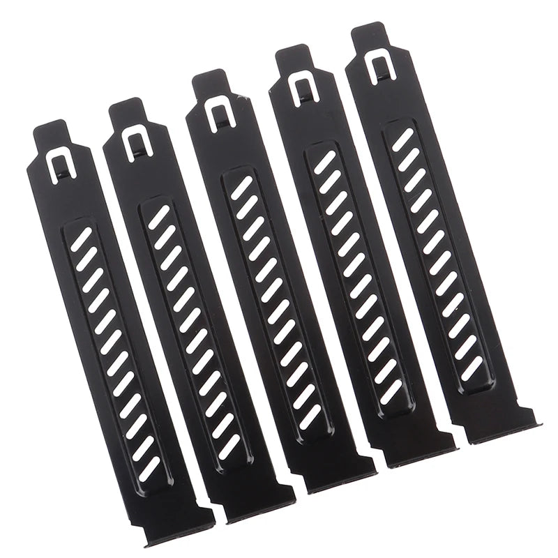 5Pcs New PCI Slot Cover/PCI Graphics Card Blanks Dust Cover Filter Blanking Board Ventilation PC Computer Case
