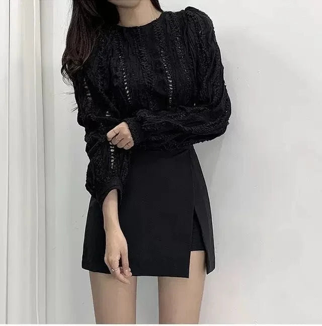 Summer 2023 High Waist A-line Skirt Shorts Skirt Split Skirt Women Ropa Mujer Mini Skirts Clothes for Women