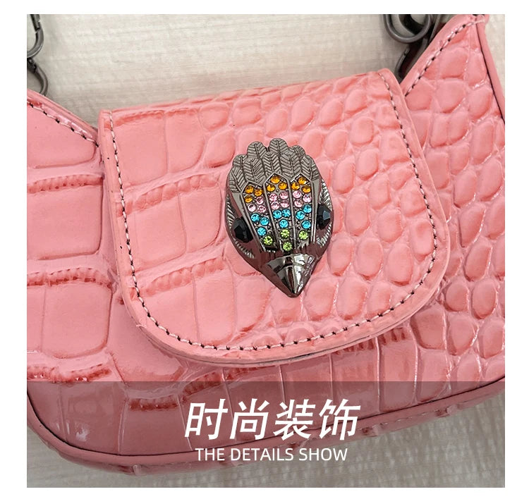 Best Superstar Show Original Diaper Bag, Retro Textured Leather, High-End Minimalist Crossbody Handbag For Party