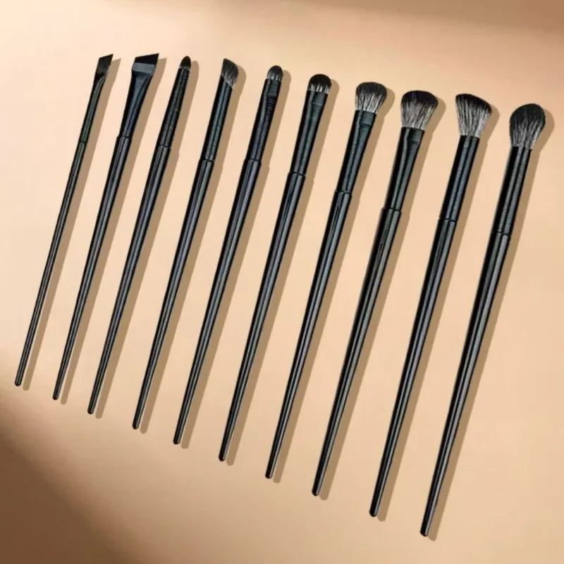 Set Eye Makeup Smudge Undercover Eyeliner Blade Eye Detail Small Makeup Brushes Eye Soft Bristle Eyeshadow Brushes 10-piece