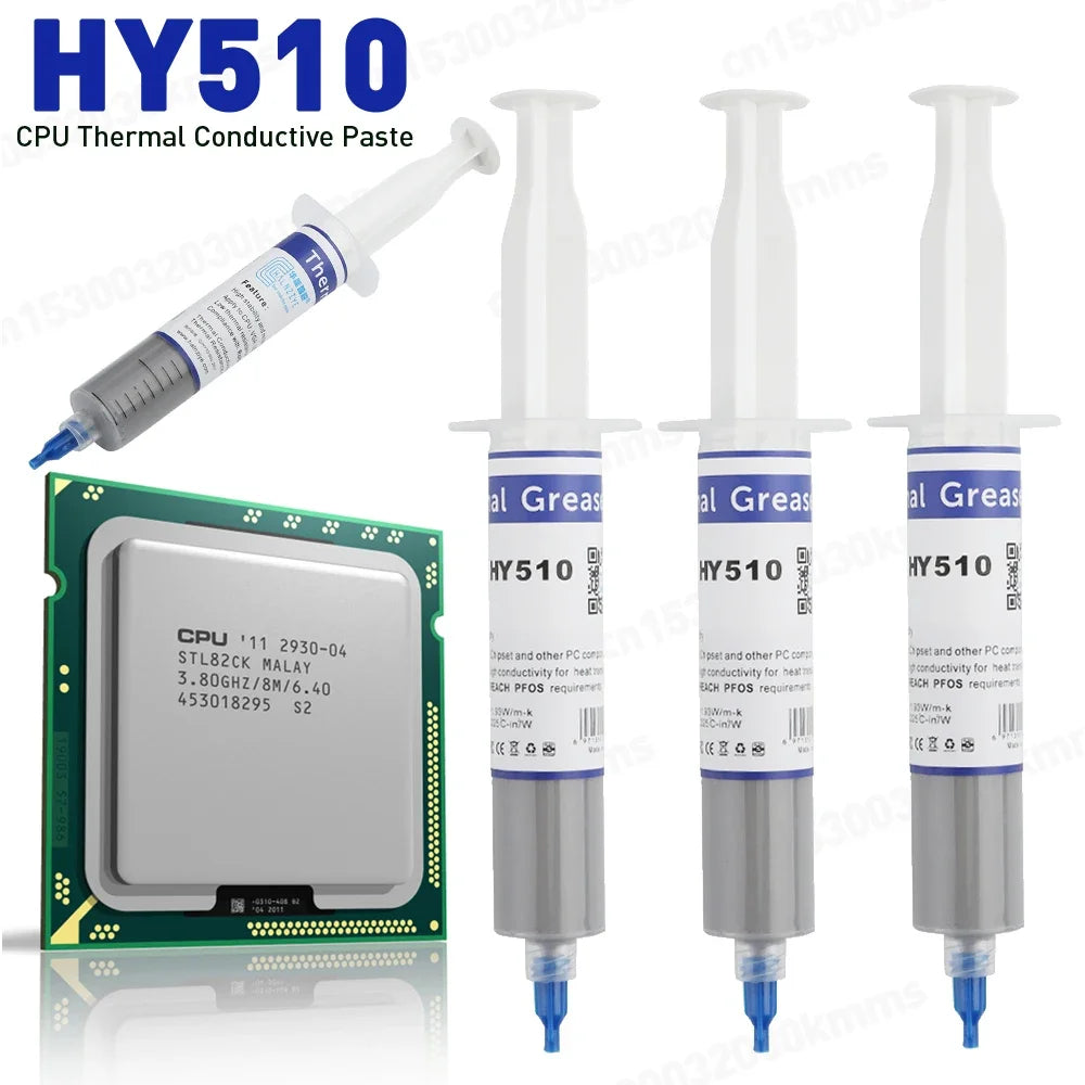 HY510 GPU CPU thermal paste, GPU thermal conductivity composite silicone grease, CPU chipset cooling, CPU gray cooler
