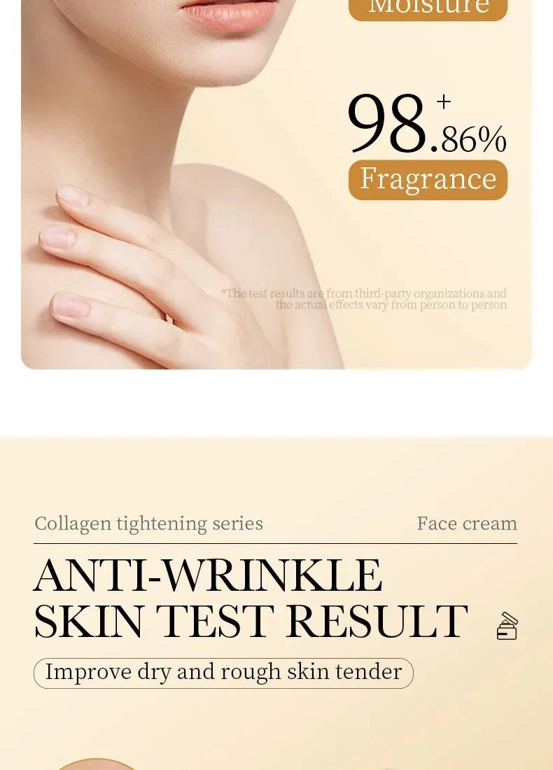 SADOER Collagen Firming Face Cream Skincare Moisturizing Hydrating Beauty Face Creams Faical Cream Beauty Face Skin Care Product
