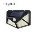 100 LED Solar Powered Outdoor Decorative Wall Light with Motion Sensor and Ip65 Waterproof for Garden Railings and Gazebos